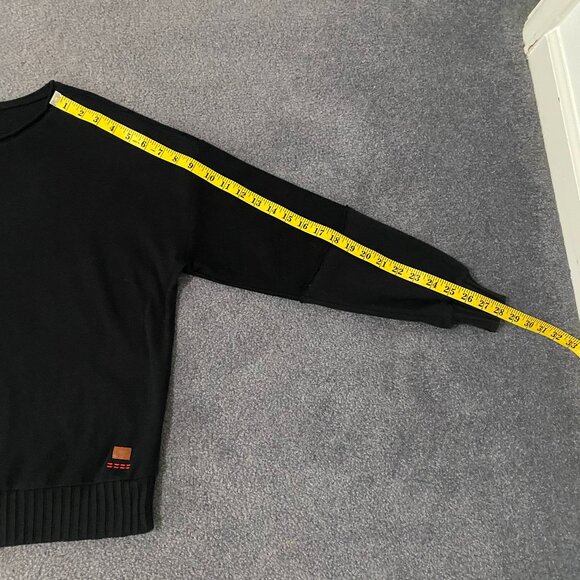 Peace Love World Oversized Ribbed Trim Terry Cloth Crewneck size M - Picture 9 of 11